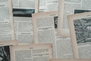 A collection of vintage Spanish book pages, showcasing classic literature and historical writings, Venezuela.